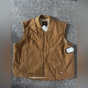 {Dickies} Tan Brown Duck Men's Vest XXXL